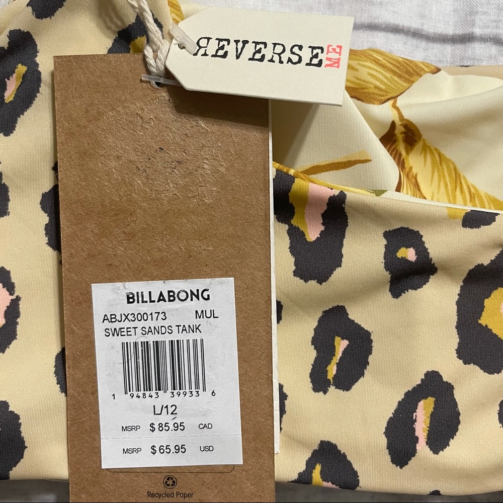 🆕 NWT Billabong Sweet Sands Tank Reversible Bikini Top - Picture 13 of 14